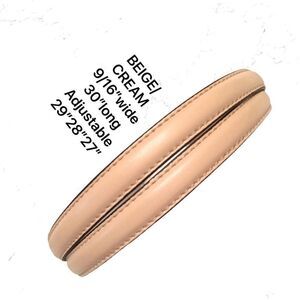 Replacement straps Beige/Cream 9/16”wide brandnew
